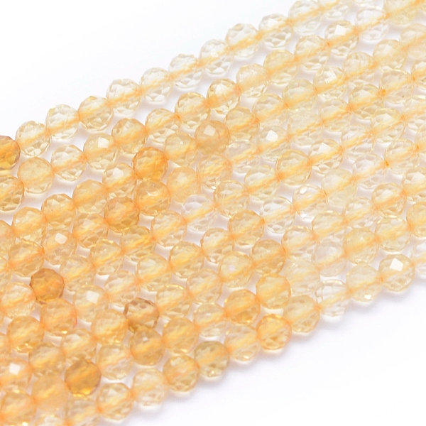 PandaHall Natural Citrine Beads Strands, Faceted, Round, 3~3.5mm, Hole: 0.6mm, about 110pcs/strand, 15.35 inch(39cm) Citrine Round
PandaHall Natural Citrine Beads Strands, Faceted, Round, 3~3.5mm, Hole: 0.6mm, about 110pcs/strand, 15.35 inch(39cm) Citrine Round