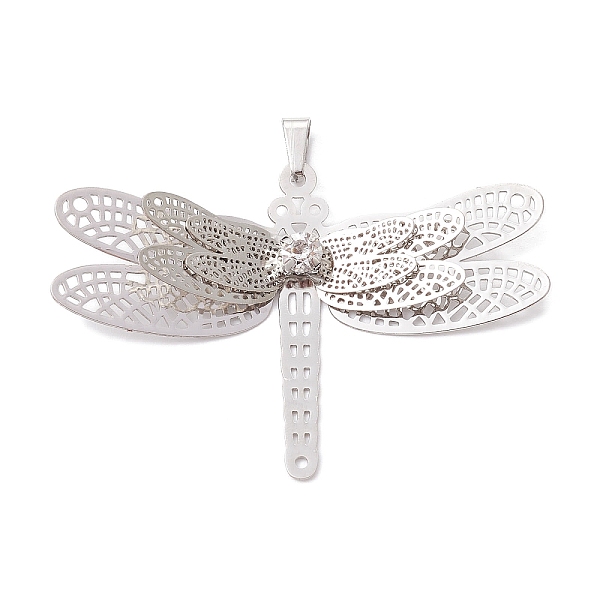 PandaHall Brass Rhinestone Pendants, Filigree Charms, Platinum, Dragonfly, 38x51x6mm, Hole: 6x3mm Brass+Rhinestone Dragonfly
PandaHall Brass Rhinestone Pendants, Filigree Charms, Platinum, Dragonfly, 38x51x6mm, Hole: 6x3mm Brass+Rhinestone Dragonfly