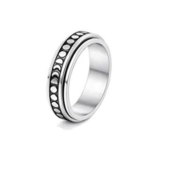 PandaHall Titanium Steel Rotating Fidget Band Ring, Fidget Spinner Ring for Anxiety Stress Relief, Platinum, Moon Phase Pattern, US Size 9...
PandaHall Titanium Steel Rotating Fidget Band Ring, Fidget Spinner Ring for Anxiety Stress Relief, Platinum, Moon Phase Pattern, US Size 9...