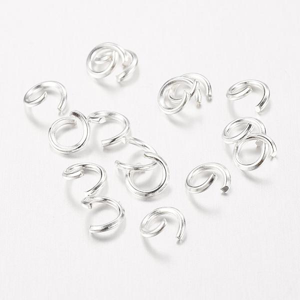 PandaHall Iron Jump Rings, Open, Silver Color Plated, Single Ring, 21 Gauge, 4x0.7mm, Inner Diameter: 2.6mm, about 29000pcs/1000g Iron
PandaHall Iron Jump Rings, Open, Silver Color Plated, Single Ring, 21 Gauge, 4x0.7mm, Inner Diameter: 2.6mm, about 29000pcs/1000g Iron