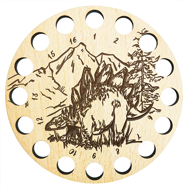 PandaHall 16-Position Wood Embroidery Thread Storage Trays, Laser Cut Thread Spool Organizer Holder, Dinosaur, 100x3mm, Hole: 10mm Wood...
PandaHall 16-Position Wood Embroidery Thread Storage Trays, Laser Cut Thread Spool Organizer Holder, Dinosaur, 100x3mm, Hole: 10mm Wood...