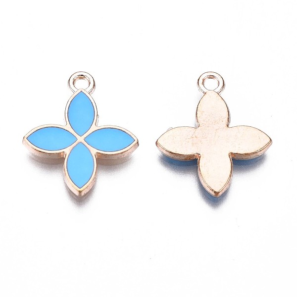 PandaHall Alloy Pendants, Cadmium Free & Lead Free, with Enamel, Flower, Light Gold, Deep Sky Blue, 18x15.5x2mm, Hole: 1.5mm Alloy+Enamel...
PandaHall Alloy Pendants, Cadmium Free & Lead Free, with Enamel, Flower, Light Gold, Deep Sky Blue, 18x15.5x2mm, Hole: 1.5mm Alloy+Enamel...