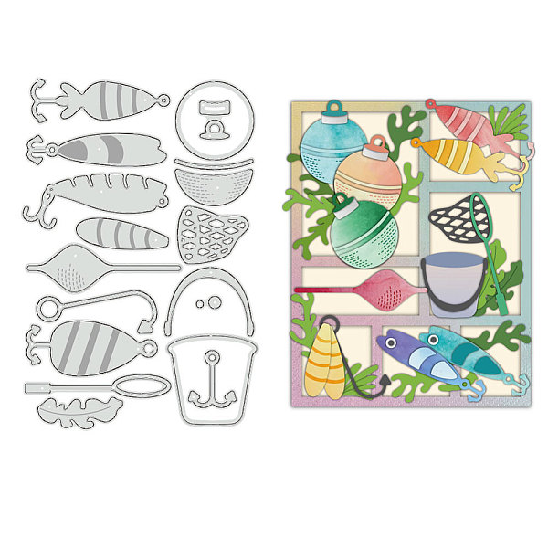 PandaHall Fishing Theme Carbon Steel Cutting Dies Stencils, for DIY Scrapbooking, Photo Album, Decorative Embossing Paper Card, Stainless...
PandaHall Fishing Theme Carbon Steel Cutting Dies Stencils, for DIY Scrapbooking, Photo Album, Decorative Embossing Paper Card, Stainless...