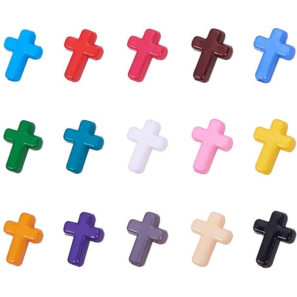 PandaHall PH 300pcs 15 Color Acrylic Cross Beads Colorful Cross Charm Spacer Beads for Easter Necklaces, Bracelets Crafts DIY Jewelry..., Multicolor
PandaHall PH 300pcs 15 Color Acrylic Cross Beads Colorful Cross Charm Spacer Beads for Easter Necklaces, Bracelets Crafts DIY Jewelry..., Multicolor