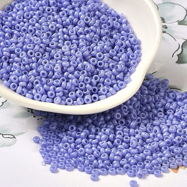 PandaHall Baking Paint Glass Seed Beads, Donut, Slate Blue, 8/0, 2.5~3x1~1.5mm, Hole: 1~1.2mm, about 40909pcs/1pound Glass Donut
PandaHall Baking Paint Glass Seed Beads, Donut, Slate Blue, 8/0, 2.5~3x1~1.5mm, Hole: 1~1.2mm, about 40909pcs/1pound Glass Donut