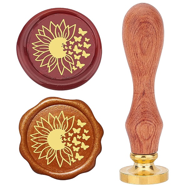 PandaHall Brass Wax Seal Stamps with Rosewood Handle, for DIY Scrapbooking, Flower, 25mm Brass Flower
PandaHall Brass Wax Seal Stamps with Rosewood Handle, for DIY Scrapbooking, Flower, 25mm Brass Flower