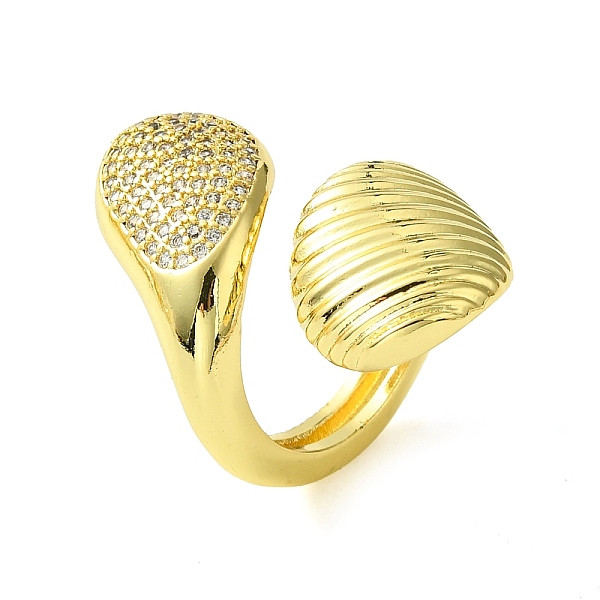 PandaHall Brass Micro Pave Cubic Zirconia Open Cuff Rings, Teardrop, Real 16K Gold Plated, US Size 8 1/2(18.5mm) Brass+Cubic Zirconia..., Clear
PandaHall Brass Micro Pave Cubic Zirconia Open Cuff Rings, Teardrop, Real 16K Gold Plated, US Size 8 1/2(18.5mm) Brass+Cubic Zirconia..., Clear