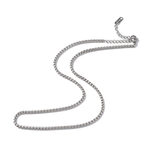 PandaHall 304 Stainless Steel Box Chain Necklace for Men Women, Stainless Steel Color, 15.98 inch(40.6cm) 304 Stainless Steel
PandaHall 304 Stainless Steel Box Chain Necklace for Men Women, Stainless Steel Color, 15.98 inch(40.6cm) 304 Stainless Steel
