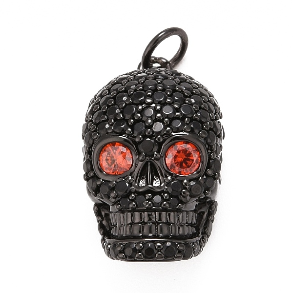 PandaHall Rack Plating Brass Micro Pave Cubic Zirconia Pendants, with Jump Rings, Cadmium Free & Lead Free & Nickle Free, Skull..., Black
PandaHall Rack Plating Brass Micro Pave Cubic Zirconia Pendants, with Jump Rings, Cadmium Free & Lead Free & Nickle Free, Skull..., Black