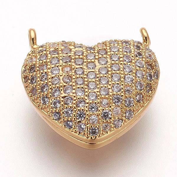 PandaHall Brass Micro Pave Cubic Zirconia Pendants, Lead Free & Cadmium Free & Nickel Free, Heart, Clear, Golden, 17x17x8mm, Hole: 1mm...
PandaHall Brass Micro Pave Cubic Zirconia Pendants, Lead Free & Cadmium Free & Nickel Free, Heart, Clear, Golden, 17x17x8mm, Hole: 1mm...
