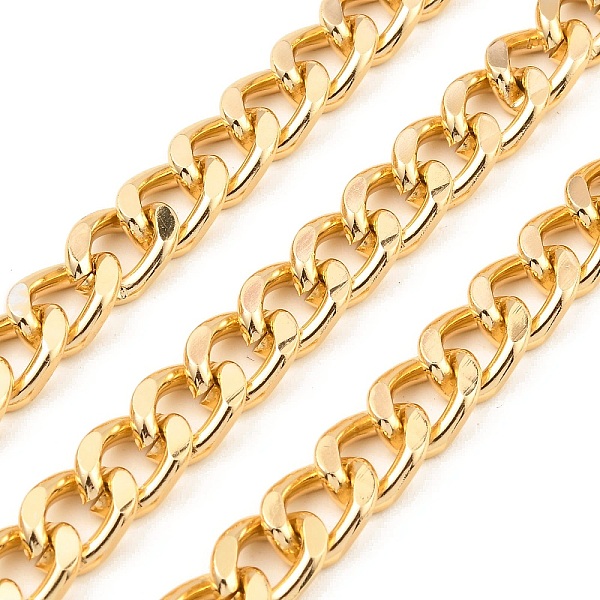 PandaHall Oxidation Aluminum Diamond Cut Chains, Cuban Link Chains, Unwelded, with Spool, Golden, 11.5x8x2mm, about 98.43 Feet(30m)/Roll...
PandaHall Oxidation Aluminum Diamond Cut Chains, Cuban Link Chains, Unwelded, with Spool, Golden, 11.5x8x2mm, about 98.43 Feet(30m)/Roll...