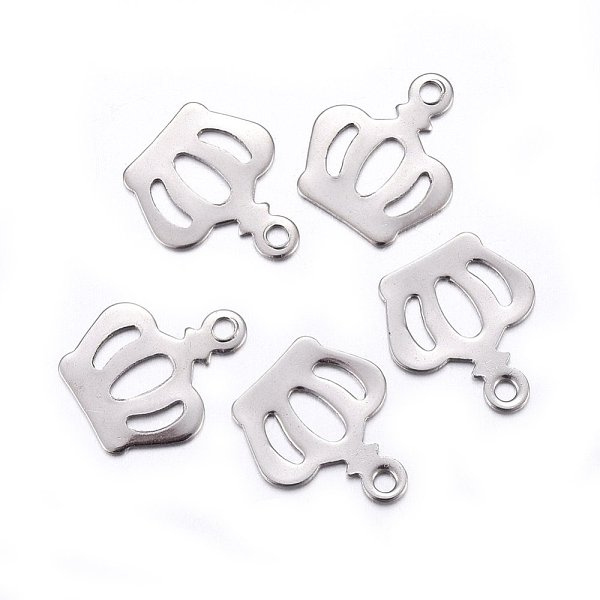 PandaHall 304 Stainless Steel Charms, Crown, Stainless Steel Color, 13x11x0.6mm, Hole: 1.4mm 304 Stainless Steel Crown
PandaHall 304 Stainless Steel Charms, Crown, Stainless Steel Color, 13x11x0.6mm, Hole: 1.4mm 304 Stainless Steel Crown