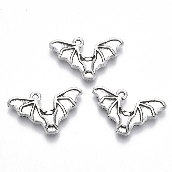 PandaHall Tibetan Style Alloy Pendants, Lead Free & Cadmium Free, Bat, Antique Silver, 15x23.5x3mm, Hole: 1.2mm, about 300pcs/500g Alloy Bat
PandaHall Tibetan Style Alloy Pendants, Lead Free & Cadmium Free, Bat, Antique Silver, 15x23.5x3mm, Hole: 1.2mm, about 300pcs/500g Alloy Bat
