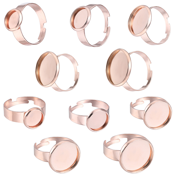 PandaHall Beebeecraft 1 Box 10Pcs Rings Components Stainless Steel 5 Size Flat Round Open Cuff Ring Settings 8/10/12/14/16mm Tray Flat Pad...
PandaHall Beebeecraft 1 Box 10Pcs Rings Components Stainless Steel 5 Size Flat Round Open Cuff Ring Settings 8/10/12/14/16mm Tray Flat Pad...