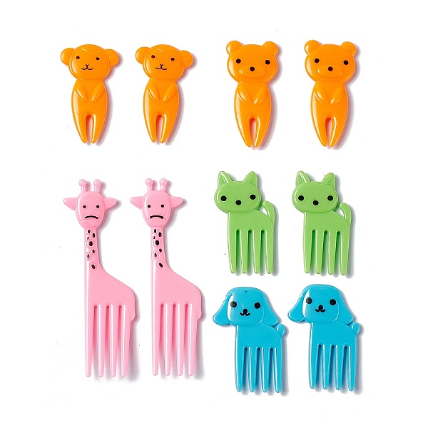 PandaHall Plastic Disposable Fruit Picks, Cartoon Style Animal Shape Fork, Dog & Bear & Giraffe & Cat, Mixed Color, 33.5~65x17.5~24x3~4mm..., Multicolor
PandaHall Plastic Disposable Fruit Picks, Cartoon Style Animal Shape Fork, Dog & Bear & Giraffe & Cat, Mixed Color, 33.5~65x17.5~24x3~4mm..., Multicolor
