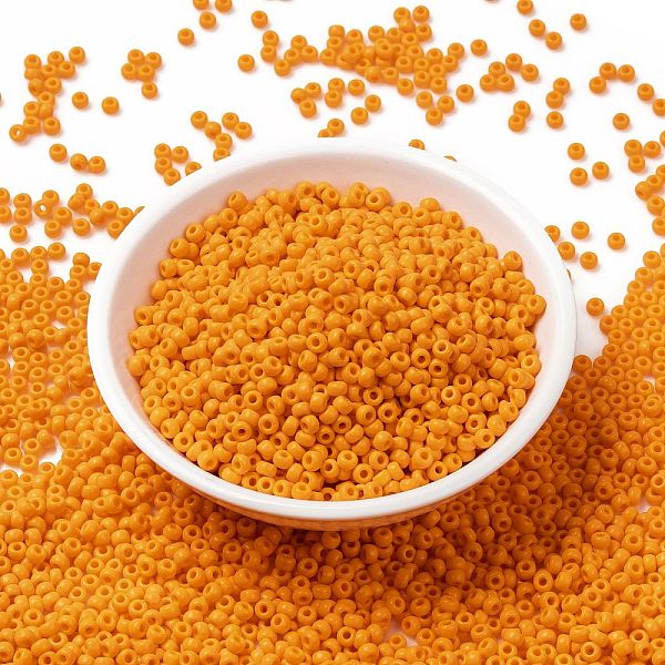 PandaHall MIYUKI Round Rocailles Beads, Japanese Seed Beads, (RR405) Opaque Tangerine, 8/0, 3mm, Hole: 1mm, about 2111~2277pcs/50g Glass..., Orange
PandaHall MIYUKI Round Rocailles Beads, Japanese Seed Beads, (RR405) Opaque Tangerine, 8/0, 3mm, Hole: 1mm, about 2111~2277pcs/50g Glass..., Orange