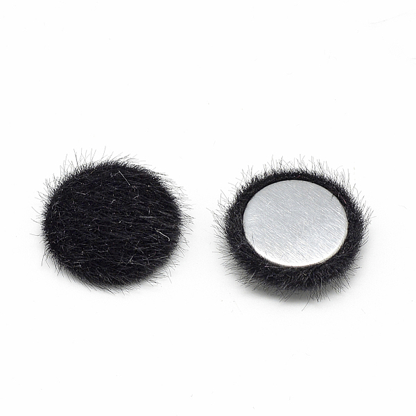 PandaHall Faux Mink Fur Covered Cabochons, with Aluminum Bottom, Half Round/Dome, Black, 19~20x6mm Fibre Half Round Black
PandaHall Faux Mink Fur Covered Cabochons, with Aluminum Bottom, Half Round/Dome, Black, 19~20x6mm Fibre Half Round Black