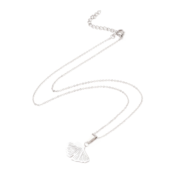 PandaHall 304 Stainless Steel Necklaces, with Leaf Pendant, for Women, Platinum, 47cm 304 Stainless Steel
PandaHall 304 Stainless Steel Necklaces, with Leaf Pendant, for Women, Platinum, 47cm 304 Stainless Steel