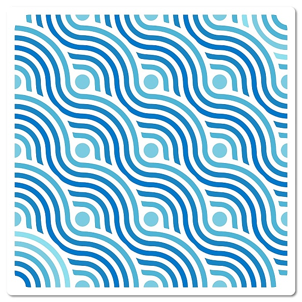 PandaHall PET Plastic Hollow Out Drawing Painting Stencils Templates, Square, Wave Pattern, 18x18cm Plastic Others
PandaHall PET Plastic Hollow Out Drawing Painting Stencils Templates, Square, Wave Pattern, 18x18cm Plastic Others