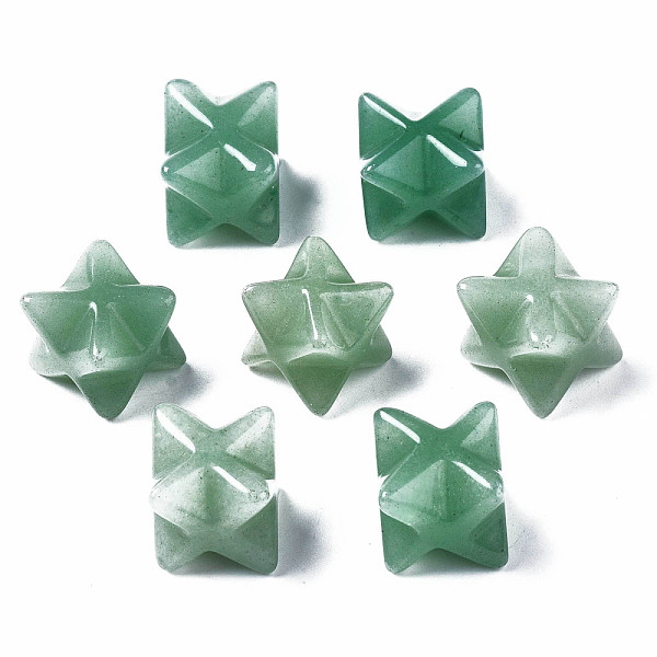 PandaHall Natural Green Aventurine Beads, No Hole/Undrilled, Merkaba Star, 11~13.5x11~13.5x11~13.5mm Green Aventurine Star
PandaHall Natural Green Aventurine Beads, No Hole/Undrilled, Merkaba Star, 11~13.5x11~13.5x11~13.5mm Green Aventurine Star
