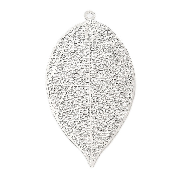PandaHall 304 Stainless Steel Filigree Pendants, Etched Metal Embellishments, Leaf Charm, Stainless Steel Color, 55x29.5x0.2mm, Hole: 1.8mm...
PandaHall 304 Stainless Steel Filigree Pendants, Etched Metal Embellishments, Leaf Charm, Stainless Steel Color, 55x29.5x0.2mm, Hole: 1.8mm...
