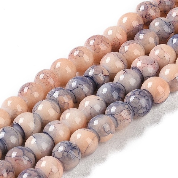 PandaHall Baking Paint Glass Bead Strands, Round, PeachPuff, 6mm, Hole: 1mm, about 145~147pcs/strand, 32.28~32.68''(82~83cm) Glass Round..., Brown
PandaHall Baking Paint Glass Bead Strands, Round, PeachPuff, 6mm, Hole: 1mm, about 145~147pcs/strand, 32.28~32.68''(82~83cm) Glass Round..., Brown