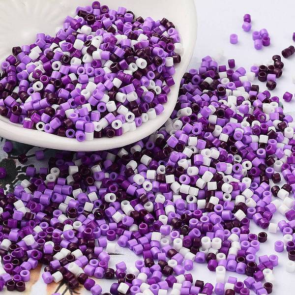 PandaHall Baking Paint Glass Seed Beads, Cylinder, Blue Violet, 2x1.5mm, Hole: 1mm, about 5599pcs/50g Glass
PandaHall Baking Paint Glass Seed Beads, Cylinder, Blue Violet, 2x1.5mm, Hole: 1mm, about 5599pcs/50g Glass