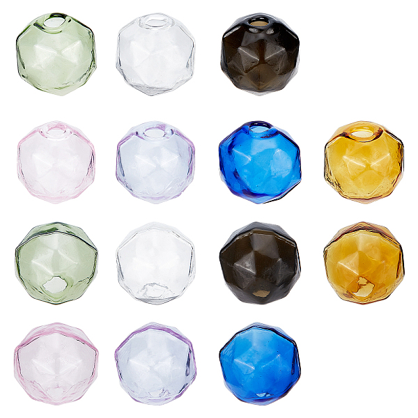 PandaHall 14 Pcs 7 Colors Mini Empty Clear Glass Globe,15~16mm Polygon Wish Glass Ball Bottle Vial Beads Glass Globe Fillable Bauble..., Multicolor
PandaHall 14 Pcs 7 Colors Mini Empty Clear Glass Globe,15~16mm Polygon Wish Glass Ball Bottle Vial Beads Glass Globe Fillable Bauble..., Multicolor