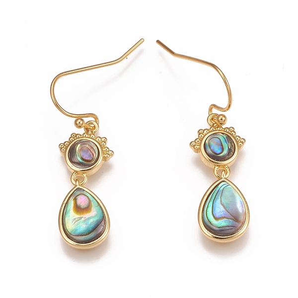 PandaHall Brass Micro Pave Clear Cubic Zirconia Dangle Earrings, with Natural Abalone Shell/Paua Shell and Ear Nuts, Teardrop, Golden, 32mm...
PandaHall Brass Micro Pave Clear Cubic Zirconia Dangle Earrings, with Natural Abalone Shell/Paua Shell and Ear Nuts, Teardrop, Golden, 32mm...