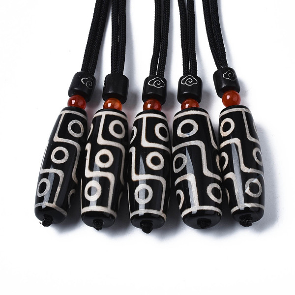 PandaHall Buddhist Jewelry Natural Tibetan Style dZi Agate Mala Beads Pendant Necklaces, 9-Eye, 15.75~15.87 inch(40~40.3cm) Tibetan Agate...
PandaHall Buddhist Jewelry Natural Tibetan Style dZi Agate Mala Beads Pendant Necklaces, 9-Eye, 15.75~15.87 inch(40~40.3cm) Tibetan Agate...