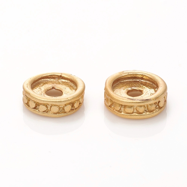 PandaHall Brass Beads, Long-Lasting Plated, Matte Style, Flat Round, Real 18K Gold Plated, 7.5x2.5mm, Hole: 1.8mm Brass Flat Round
PandaHall Brass Beads, Long-Lasting Plated, Matte Style, Flat Round, Real 18K Gold Plated, 7.5x2.5mm, Hole: 1.8mm Brass Flat Round