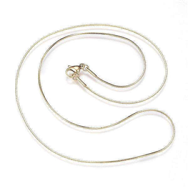 PandaHall 304 Stainless Steel Snake Chain Necklaces, with Lobster Claw Clasps, Mixed Color, 19.9 inch(50.5cm), 0.9mm 304 Stainless Steel
PandaHall 304 Stainless Steel Snake Chain Necklaces, with Lobster Claw Clasps, Mixed Color, 19.9 inch(50.5cm), 0.9mm 304 Stainless Steel