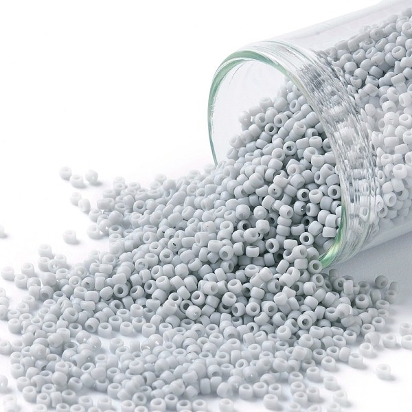 PandaHall TOHO Round Seed Beads, Japanese Seed Beads, (53F) Opaque Frost Gray, 15/0, 1.5mm, Hole: 0.7mm, about 15000pcs/50g Glass Gray
PandaHall TOHO Round Seed Beads, Japanese Seed Beads, (53F) Opaque Frost Gray, 15/0, 1.5mm, Hole: 0.7mm, about 15000pcs/50g Glass Gray