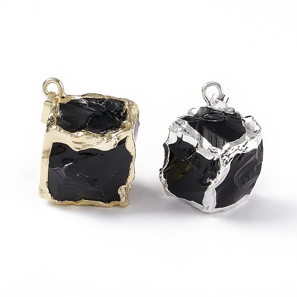 PandaHall Natural Obsidian Pendants, with Rack Plating Brass Pendants, Cube Charms, Platinum & Golden, 25~30x20~25x14~19mm, Hole: 3.5x5mm...
PandaHall Natural Obsidian Pendants, with Rack Plating Brass Pendants, Cube Charms, Platinum & Golden, 25~30x20~25x14~19mm, Hole: 3.5x5mm...