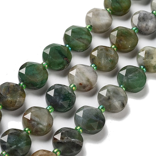 PandaHall Natural Gemstone Beads Strands, with Seed Beads, Faceted Hexagonal Cut, Flat Round, 12~12.5x5~6mm, Hole: 1.2~1.4mm, about...
PandaHall Natural Gemstone Beads Strands, with Seed Beads, Faceted Hexagonal Cut, Flat Round, 12~12.5x5~6mm, Hole: 1.2~1.4mm, about...