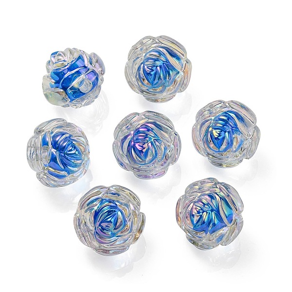 PandaHall UV Plating Rainbow Iridescent Acrylic Beads, Two Tone Bead in Bead, Rose, Cornflower Blue, 15.5x16x15mm, Hole: 3mm Acrylic Flower
PandaHall UV Plating Rainbow Iridescent Acrylic Beads, Two Tone Bead in Bead, Rose, Cornflower Blue, 15.5x16x15mm, Hole: 3mm Acrylic Flower