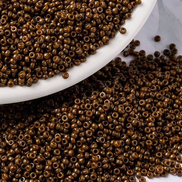 PandaHall MIYUKI Round Rocailles Beads, Japanese Seed Beads, (RR4492) Duracoat Dyed Opaque Cognac, 15/0, 1.5mm, Hole: 0.7mm, about..., Brown
PandaHall MIYUKI Round Rocailles Beads, Japanese Seed Beads, (RR4492) Duracoat Dyed Opaque Cognac, 15/0, 1.5mm, Hole: 0.7mm, about..., Brown