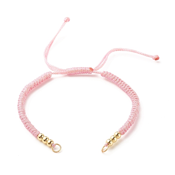 PandaHall Adjustable Braided Polyester Cord Bracelet Making, with 304 Stainless Steel Jump Rings, Round Brass Beads, Pearl Pink, 7-1/8 inch...
PandaHall Adjustable Braided Polyester Cord Bracelet Making, with 304 Stainless Steel Jump Rings, Round Brass Beads, Pearl Pink, 7-1/8 inch...