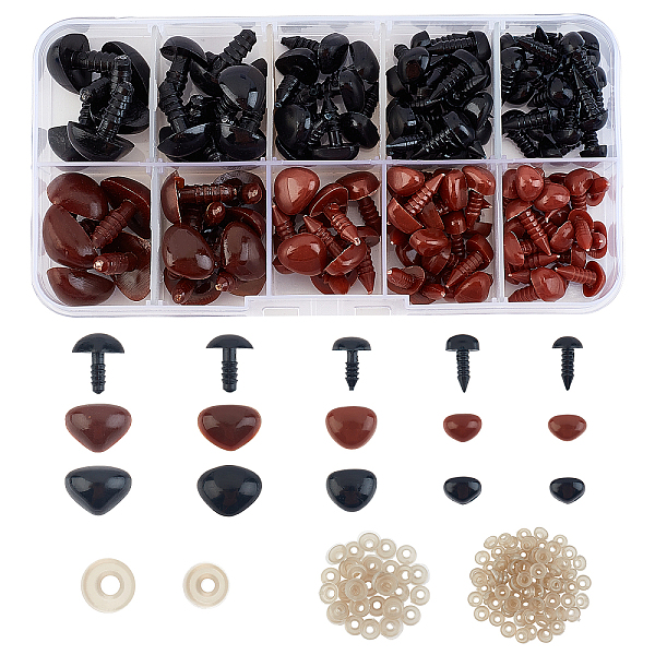 PandaHall Resin Doll Nose with Washers, Craft Nose, for Crochet Toy and Stuffed Animals, Triangle, Black, 6~12x8~16.5x14~18mm, Pin: 3~5mm...
PandaHall Resin Doll Nose with Washers, Craft Nose, for Crochet Toy and Stuffed Animals, Triangle, Black, 6~12x8~16.5x14~18mm, Pin: 3~5mm...