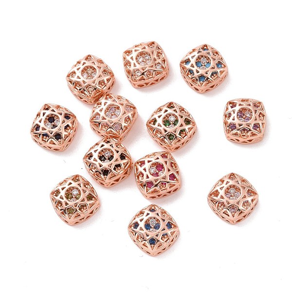 PandaHall Eco-friendly Brass Cubic Zirconia Multi-Strand Links, Cadmium Free & Lead Free, Square, Rose Gold, Mixed Color, 10x10x5.7mm, Hole..., Multicolor
PandaHall Eco-friendly Brass Cubic Zirconia Multi-Strand Links, Cadmium Free & Lead Free, Square, Rose Gold, Mixed Color, 10x10x5.7mm, Hole..., Multicolor