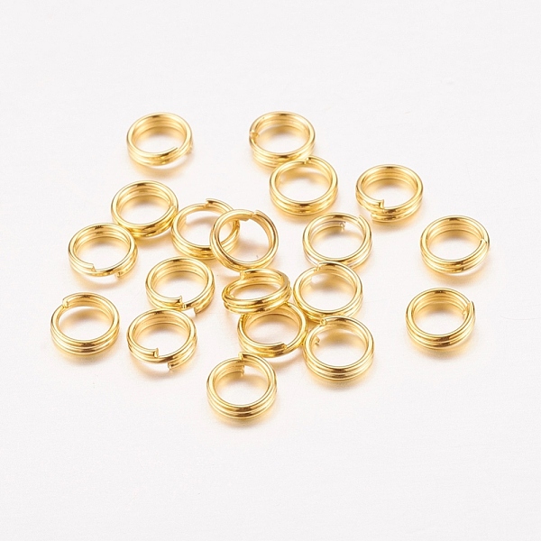PandaHall Iron Split Rings, Double Loops Jump Rings, Cadmium Free & Lead Free, Golden, 5x1.4mm, about 4.3mm inner diameter Iron Ring
PandaHall Iron Split Rings, Double Loops Jump Rings, Cadmium Free & Lead Free, Golden, 5x1.4mm, about 4.3mm inner diameter Iron Ring