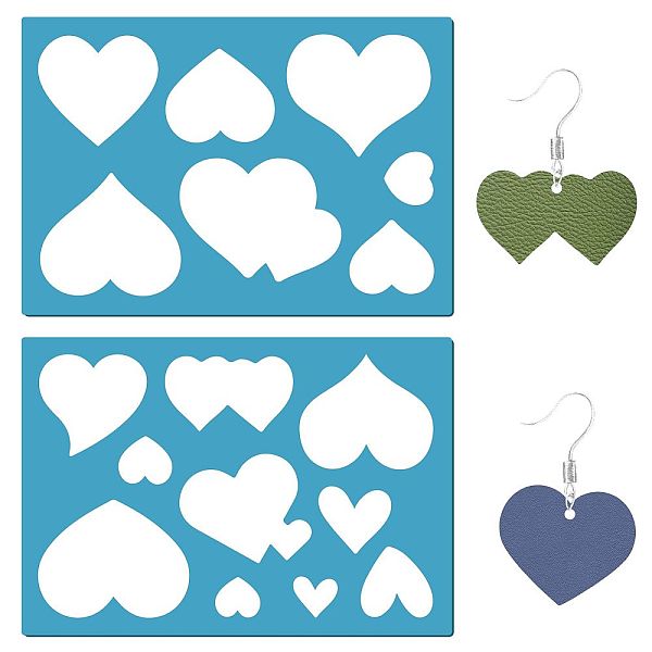 PandaHall GORGECRAFT 2 Styles Jewelry Shape Template Reusable Earrings Making Plastic Hearts Cutouts Cutting Stencil Lapidary Templates for...
PandaHall GORGECRAFT 2 Styles Jewelry Shape Template Reusable Earrings Making Plastic Hearts Cutouts Cutting Stencil Lapidary Templates for...