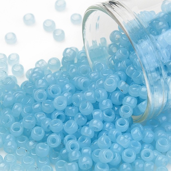 PandaHall TOHO Round Seed Beads, Japanese Seed Beads, (1143) Translucent Aqua Blue, 8/0, 3mm, Hole: 1mm, about 222pcs/10g Glass Cyan
PandaHall TOHO Round Seed Beads, Japanese Seed Beads, (1143) Translucent Aqua Blue, 8/0, 3mm, Hole: 1mm, about 222pcs/10g Glass Cyan