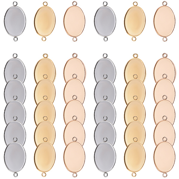 PandaHall UNICRAFTALE 30 Sets 3 Colors 18.5x13.5mm Oval Tray Links Making Stainless Steel Cabochon Connector Settings and Transparent Glass...
PandaHall UNICRAFTALE 30 Sets 3 Colors 18.5x13.5mm Oval Tray Links Making Stainless Steel Cabochon Connector Settings and Transparent Glass...