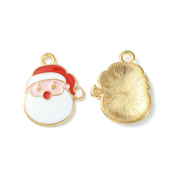 PandaHall Christmas Alloy Enamel Pendants, Light Gold, Santa Claus Charm, White, 19x15.5x2mm, Hole: 1.8mm Alloy+Enamel Santa Claus White
PandaHall Christmas Alloy Enamel Pendants, Light Gold, Santa Claus Charm, White, 19x15.5x2mm, Hole: 1.8mm Alloy+Enamel Santa Claus White