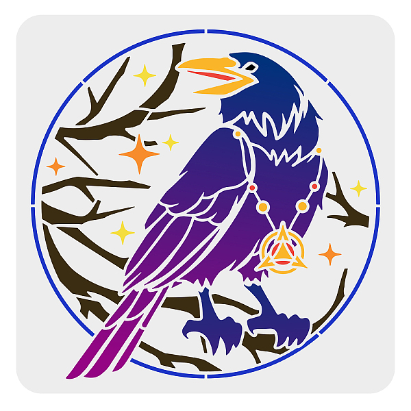 PandaHall PET Hollow Out Drawing Painting Stencils, for DIY Scrapbook, Photo Album, Raven Pattern, 30x30cm Plastic Raven
PandaHall PET Hollow Out Drawing Painting Stencils, for DIY Scrapbook, Photo Album, Raven Pattern, 30x30cm Plastic Raven