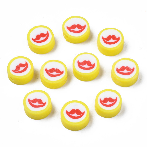 PandaHall Handmade Polymer Clay Beads, Flat Round with Mouth, Yellow, 9.5~10x4~4.5mm, Hole: 1.6mm Polymer Clay Flat Round Yellow
PandaHall Handmade Polymer Clay Beads, Flat Round with Mouth, Yellow, 9.5~10x4~4.5mm, Hole: 1.6mm Polymer Clay Flat Round Yellow