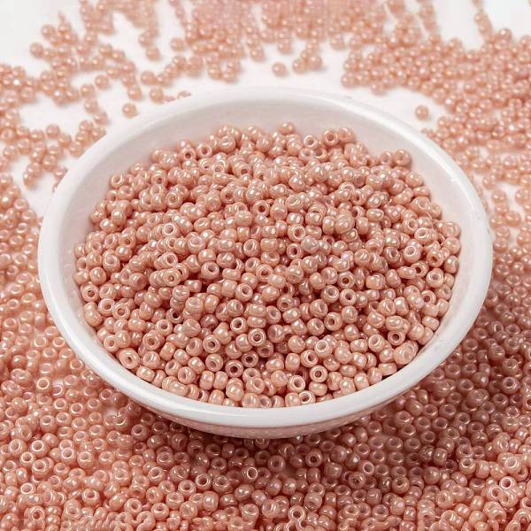 PandaHall MIYUKI Round Rocailles Beads, Japanese Seed Beads, 8/0, (RR596) Opaque Tea Rose Luster, 8/0, 3mm, Hole: 1mm, about..., Pink
PandaHall MIYUKI Round Rocailles Beads, Japanese Seed Beads, 8/0, (RR596) Opaque Tea Rose Luster, 8/0, 3mm, Hole: 1mm, about..., Pink