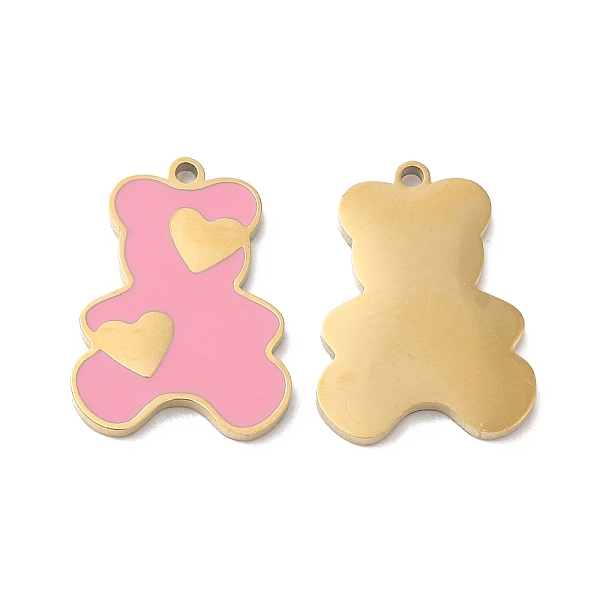 PandaHall Ion Plating(IP) 316L Surgical Stainless Steel Pendants, with Enamel, Bear with Heart Charm, Real 18K Gold Plated, 17x12.5x1.4mm...
PandaHall Ion Plating(IP) 316L Surgical Stainless Steel Pendants, with Enamel, Bear with Heart Charm, Real 18K Gold Plated, 17x12.5x1.4mm...