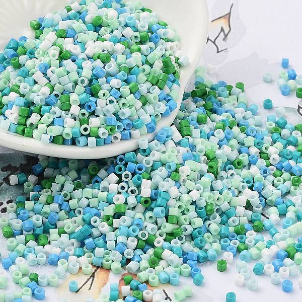 PandaHall Baking Paint Glass Seed Beads, Cylinder, Aquamarine, 2x1.5mm, Hole: 1mm, about 5599pcs/50g Glass Green
PandaHall Baking Paint Glass Seed Beads, Cylinder, Aquamarine, 2x1.5mm, Hole: 1mm, about 5599pcs/50g Glass Green